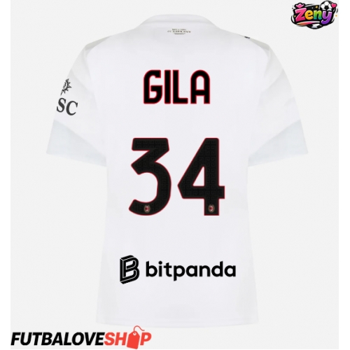 Dres AC Milan Mario Gila #34 Preč pre Ženy 2026-27 Krátky Rukáv